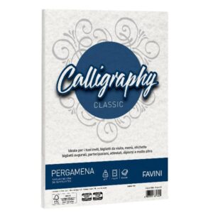 Cartotecnica Favini Cartoncini generici con busta e biglietti CF50 FOGLI PERGAMENA A4 190G BIANCO