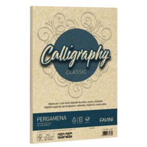 Cartotecnica Favini Cartoncini generici con busta e biglietti CF50FF PERGAMENA 190GR CREMA