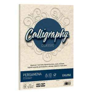Cartotecnica Favini Cartoncini generici con busta e biglietti CF50FF PERGAMENA 190GR NATURALE