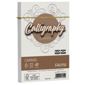 Cartotecnica Favini Cartoncini generici con busta e biglietti CF25BUSTE CANVAS 12X18 100GR BIANCO