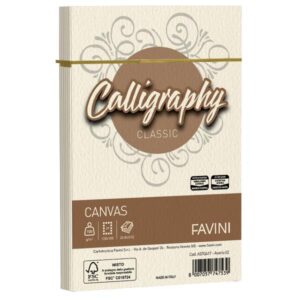 Cartotecnica Favini Cartoncini generici con busta e biglietti CF25BUSTE CANVAS 12X18 100GR AVORIO