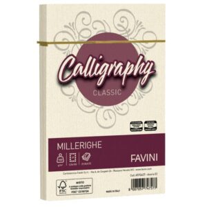 Cartotecnica Favini Cartoncini generici con busta e biglietti CF25BUSTEMILLERIGHE 12X18 100G AVOR