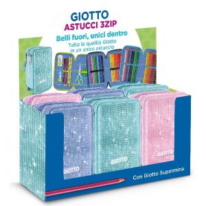 Giotto Astucci ESPOSITORE 6 ASTUCCI 3 ZIP CRYSTAL