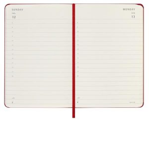 Moleskine AGENDE e DIARI 12M DAILY PK S.RED HARD