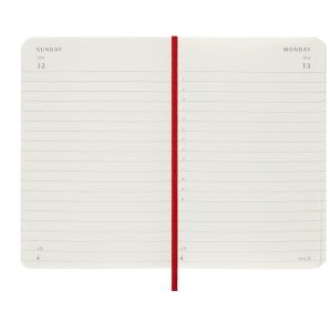 Moleskine AGENDE e DIARI 12M DAILY PK S.RED SOFT
