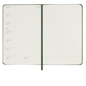 Moleskine AGENDE e DIARI 12M WKLY NTBK PK MYRTLE GREEN HARD