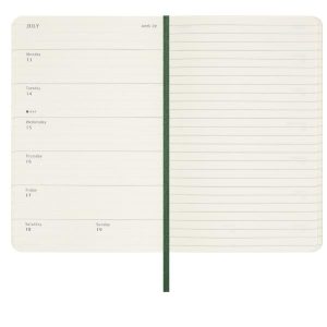 Moleskine AGENDE e DIARI 12M WKLY NTBK PK MYRTLE GREEN SOFT