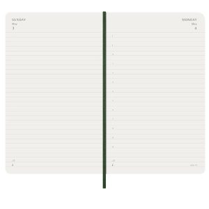 Moleskine AGENDE e DIARI 12M DAILY LG MYRTLE GREEN SOFT