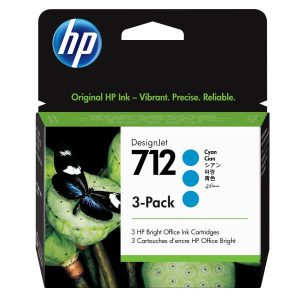 HP Inc CONSUMABILI STAMPANTI GETTO HP 712 3-Pack 29-ml Cyan DesignJet Ink Cartridge