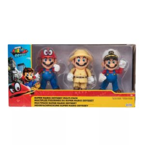 Jakks Playsets e Accessori Super Mario 4  Mario Odyssey 3-Pack