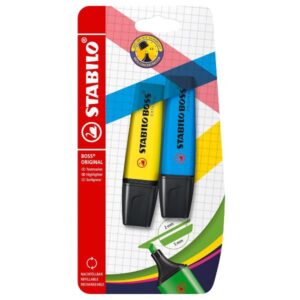 Stabilo Evidenziatori CF2 STABILO BL 2 BOSS GIALLO/BLU