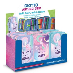 Giotto Astucci ESPOSITORE 6 ASTUCCI 3 ZIP CANDY CAT