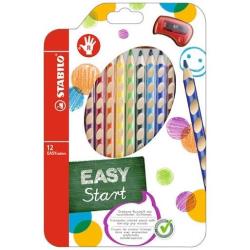 Stabilo Pastelli scatola di cartone, appendibile, con 12 col.ass.(1 per colore) e temperamatite 4532
