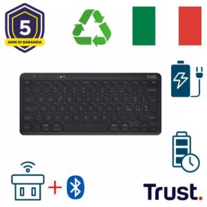 Trust Tastiere LYRA COMPACT WIRELESS KEYBOARD IT