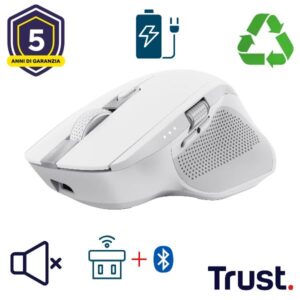 Trust Mouse OZAA+ MULTI-DEVICE WIRELESS MOUSE WHITE