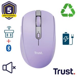 Trust Mouse OZAA COMPACT WIRELESS MOUSE PURPLE