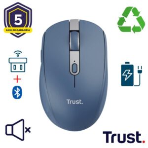 Trust Mouse OZAA COMPACT WIRELESS MOUSE BLU