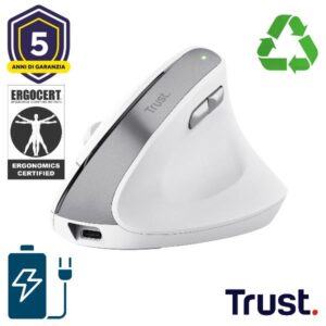 Trust Mouse BAYO II ERGONOMIC WIRELESS MOUSE WHT