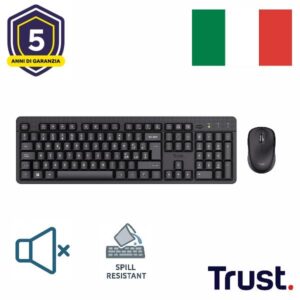 Trust Kit Tastiera e Mouse ODY II WL KEYBOARD   MOUSE IT
