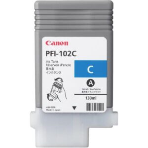 Canon CONSUMABILI PLOTTER SERBATOIO CIANO PFI-102C LP17 / IPF500 / IPF600 / IPF605 / IPF610 /   IPF700/IPF710/IPF720/IPF750/IPF755/IPF650/IPF655 (130ML) (1PZ)