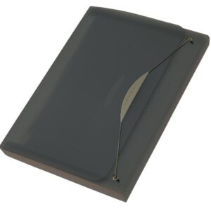 Fellowes Cartelle e Cartelline CARTELLA A SOFFIETTO TRASPARENTE IN PLR GRIGIO FUMÈ 12 SCOMPARTI A4   CAVALIERE TRASPARENTE  2 TASCHINE PORTA BV