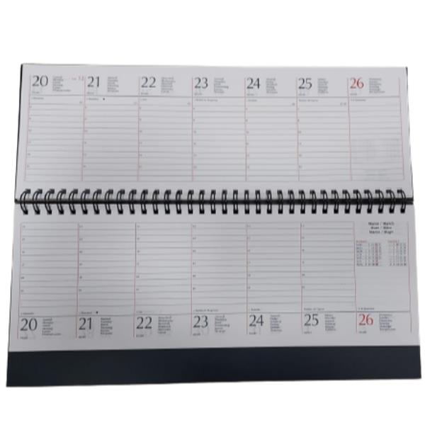Scatolificio AGENDE e DIARI PLANNING BLU DA TAVOLO CON SPIRALE