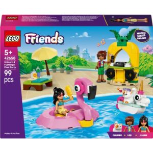 Lego Costruzioni Pool Party con unicorno e fenicottero